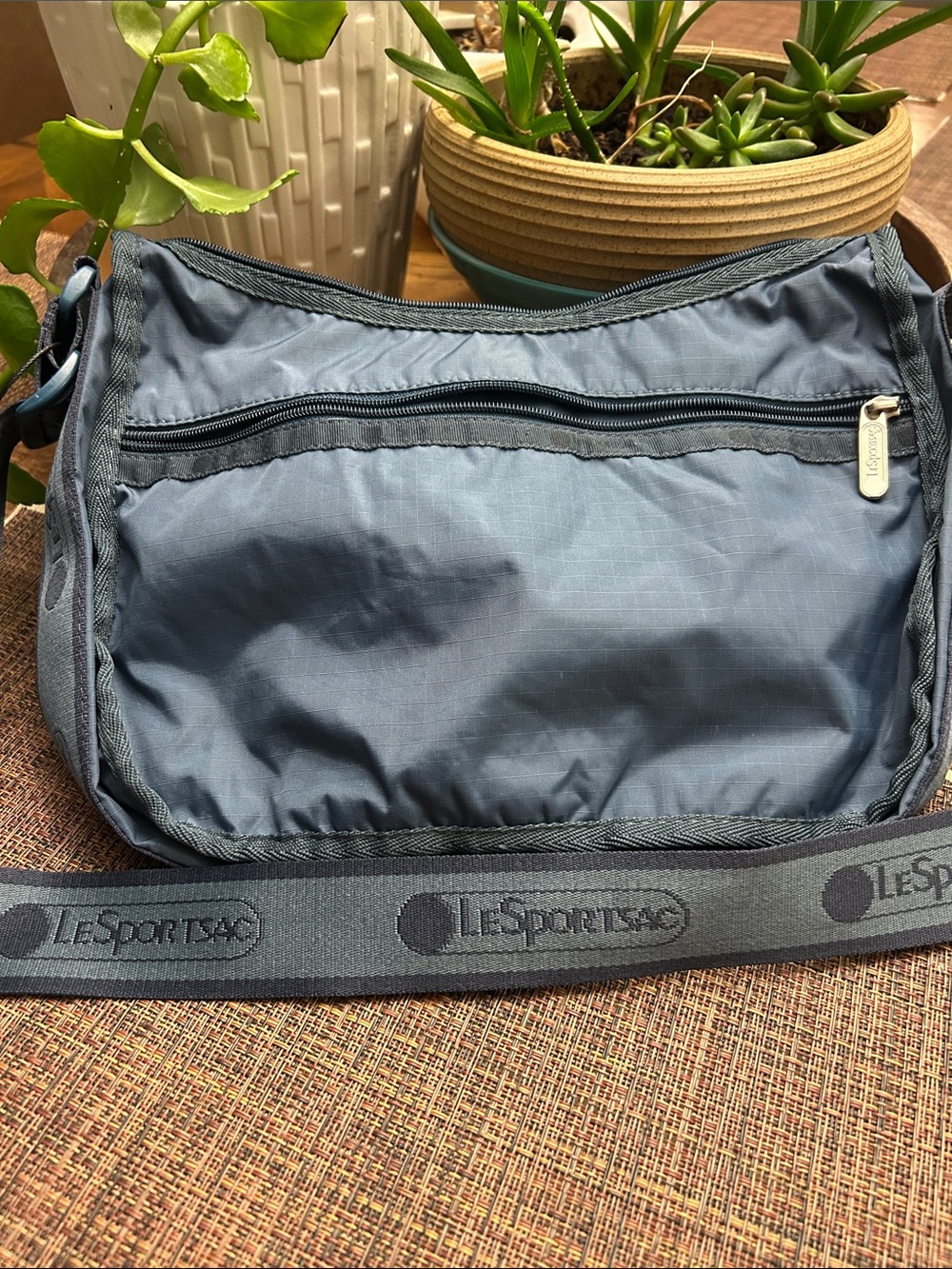 Lesportsac Slate Blue Crossbody Messenger Bag